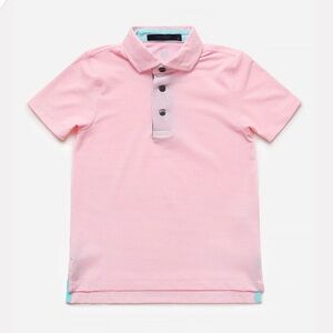 Greyson Boy's Saranac Polo - light pink and white NWT
